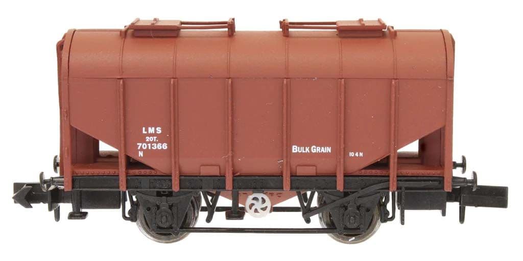 Dapol 2F-036-049 Bulk Grain Hopper LMS Bauxite 701366, N Gauge