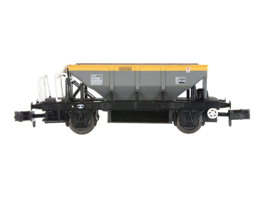 Dapol 2F-041-013 Dogfish Wagon BR Grey/Yellow Mainline Branding DB983174 N Gauge *PRE ORDER £18.00*