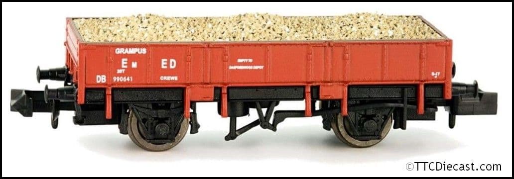 Dapol 2F-060-017 Grampus Wagon BR Indian Red DB985730, - N Gauge