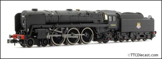 Dapol 2S-017-006 Britannia 70000 ' Britannia' BR Unlined Early Black, N Gauge