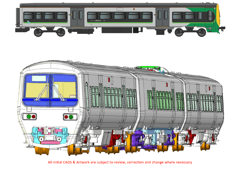 Dapol 4D-323-003D Class 323 323213 London Midland DCC Fitted OO Gauge ...