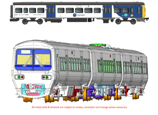 Dapol 4D-323-006S Class 323 323225 Northern New White / Blue DCC Sound Fitted OO Gauge - PRE ORDER