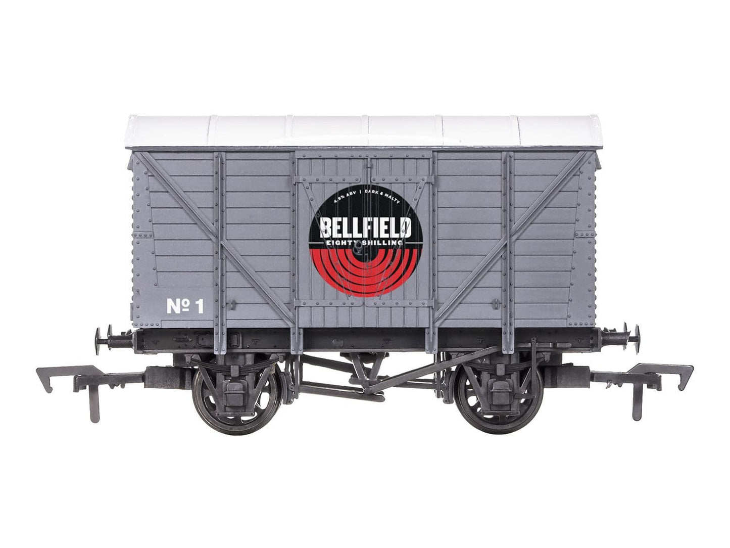 Dapol 4F-012-066 Ventilated Van Bellfield Brewery Eighty Shilling Weathered OO Gauge