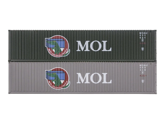 Dapol 4F-028-160 40ft Container Set (2) MOL OO Gauge