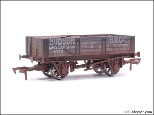 Dapol 4F-040-022 4 Plank Wagon Hudson Bros 16 Weathered OO Gauge
