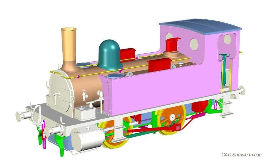 Dapol 4S-018-016D B4 0-4-0T 30096 Corrall Queen Black (DCC-Fitted), OO Gauge
