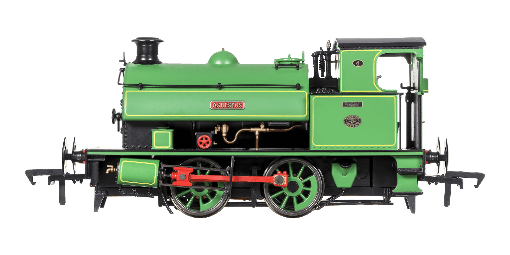 Dapol 4S-024-001 HL 0-4-0 4 'Asbestos' Green Lined Yellow, OO Gauge - LAST FEW