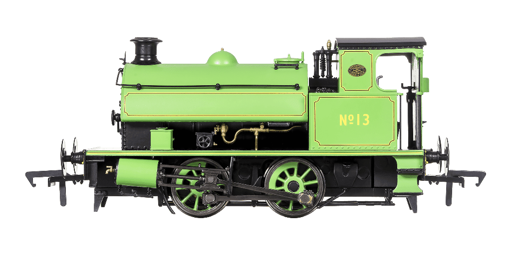 Dapol 4S-024-008 HL 0-4-0 13 Newcastle Electric Supply Yellow Chevrons, OO Gauge