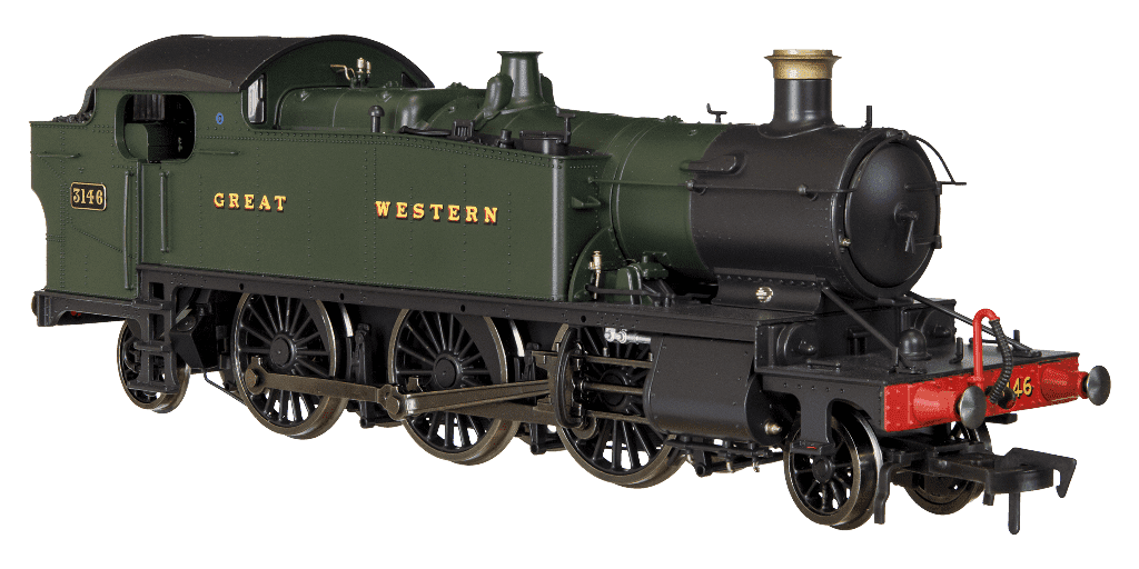 Dapol 4S-041-008 Large Prairie 2-6-2 3146 Great Western Green OO Gauge