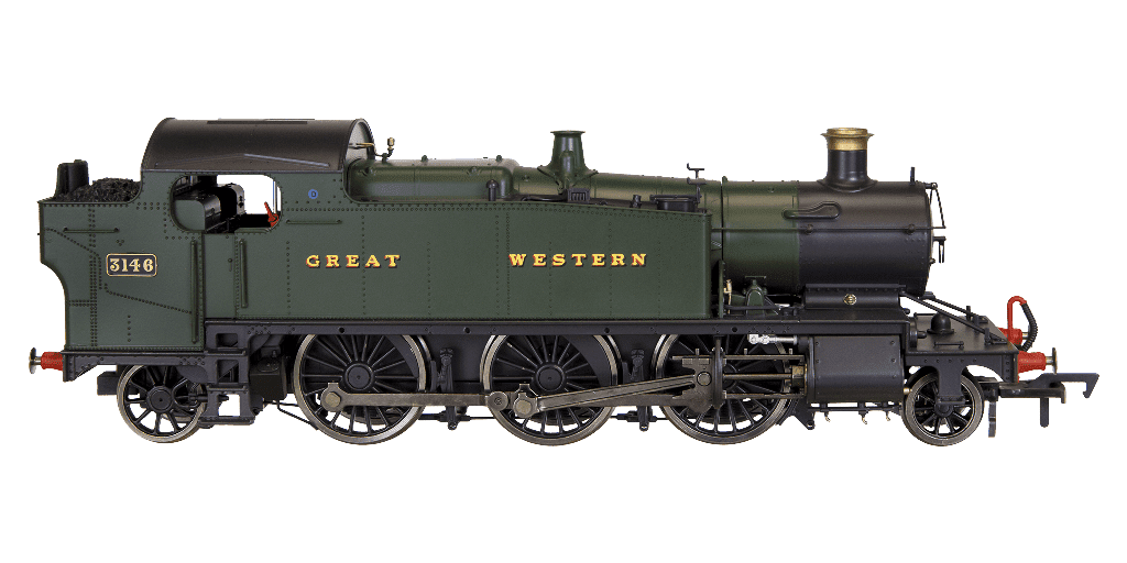 Dapol 4S-041-008 Large Prairie 2-6-2 3146 Great Western Green OO Gauge