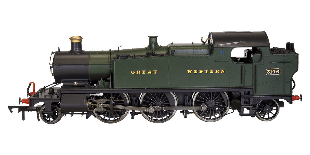 Dapol 4S-041-008 Large Prairie 2-6-2 3146 Great Western Green OO Gauge