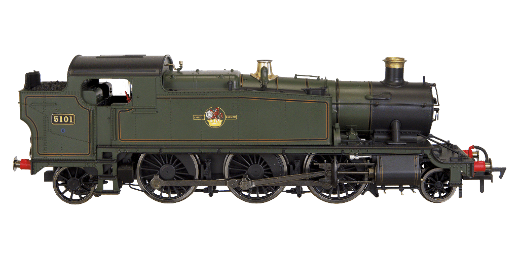 Dapol 4S-041-015 Large Prairie 2-6-2 5101 BR Late Lined Green OO Gauge