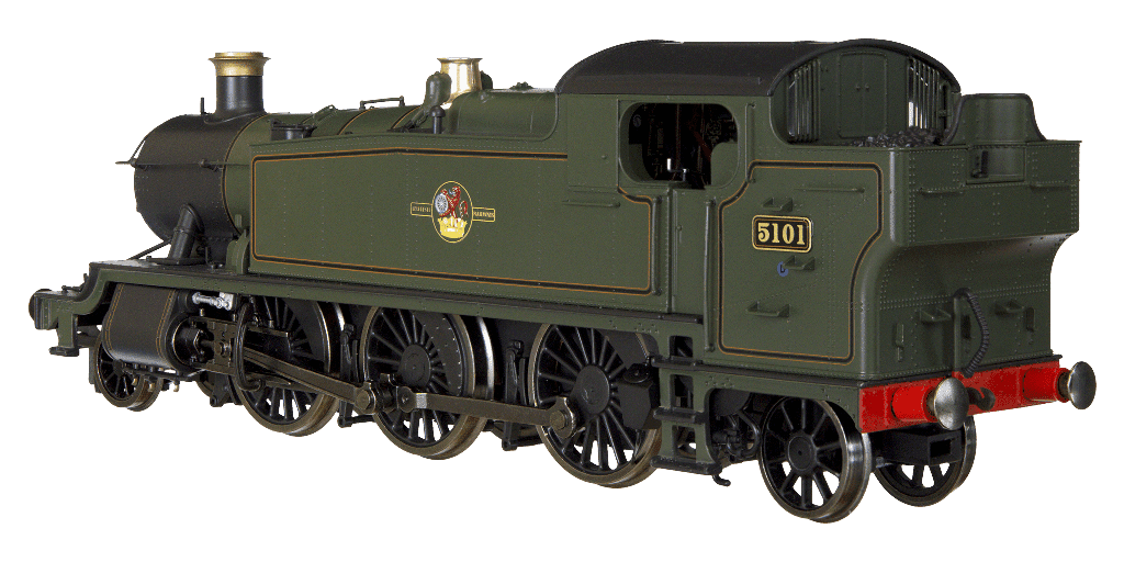 Dapol 4S-041-015 Large Prairie 2-6-2 5101 BR Late Lined Green OO Gauge
