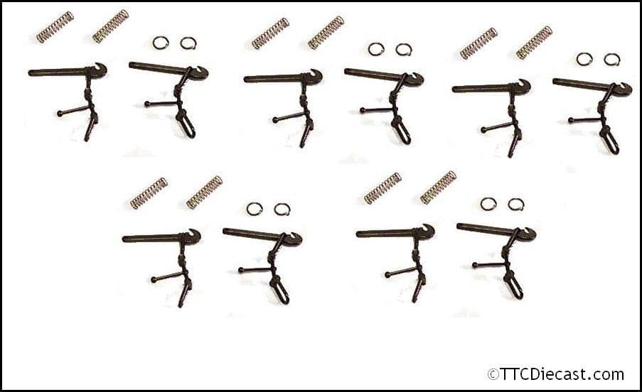 Dapol 7A-000-004 Screw Link Couplings With Drawbar Hook - 5 Pairs *LAST FEW*