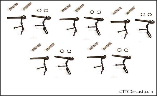 Dapol 7A-000-004 Screw Link Couplings With Drawbar Hook - 5 Pairs *LAST FEW*