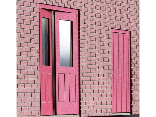 Dapol 7C-000-002 Working Station Doors Red O Gauge