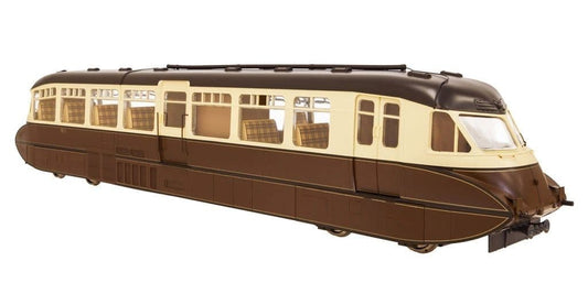 Dapol 7D-011-004 Streamlined Diesel Railcar W11 BR Chocolate/Cream, O Gauge