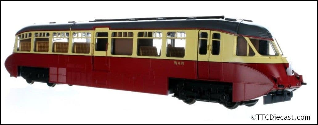 Dapol 7D-011-005D Streamlined Diesel Railcar W8W BR Carmine/Cream DCC FITTED, O Gauge *LAST FEW*