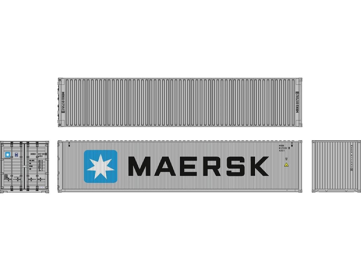 Dapol 7F-028-201 40ft Container Maersk MRKU 017592 8 42G1 O Gauge *PRE ORDER £29.75*