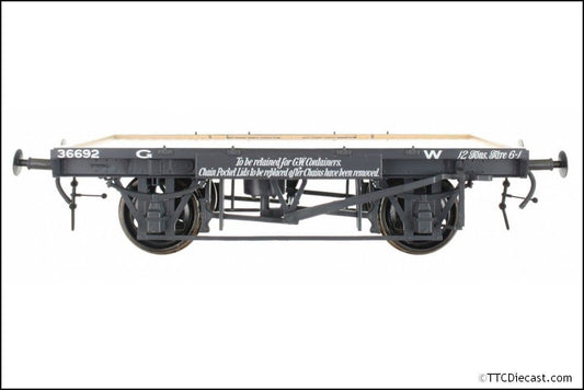 Dapol 7F-037-100 GWR Conflat 36692 12Tons Tare 6-1, O Gauge