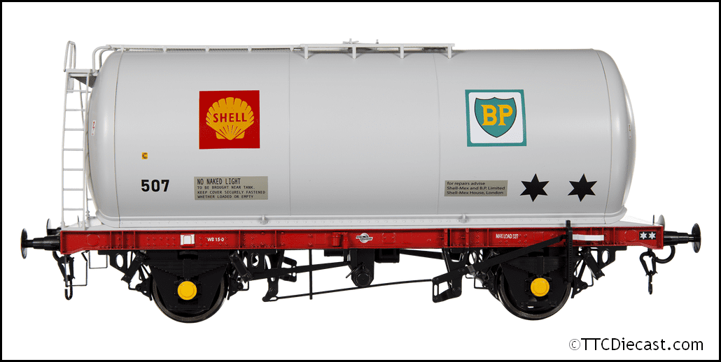 Dapol 7F-064-004 45t TTA Tank Wagon Shell BP Grey/Red 507 - O Gauge *LAST ONE