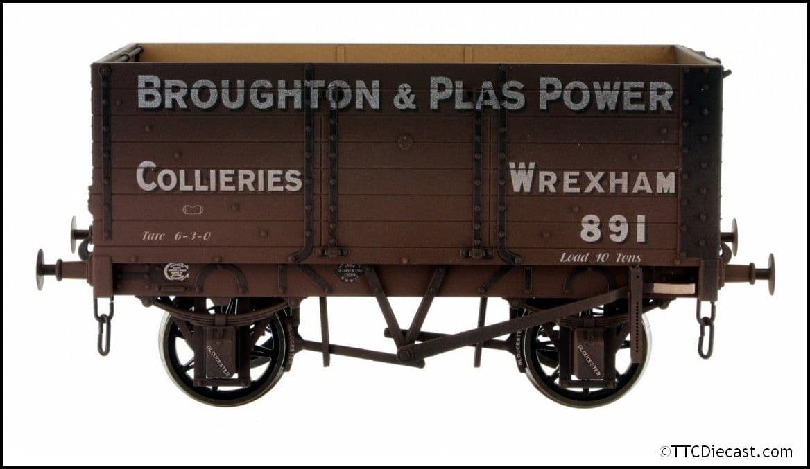 Dapol 7F-073-006W 7 Plank 9' W/B Three Door Broughton & Plas Power 891 - Weathered - O Gauge