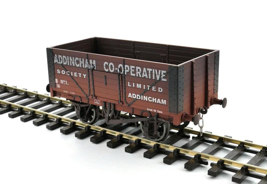 Dapol 7F-080-034W 8 Plank Wagon Addingham 1 Weathered, O Gauge *LAST FEW*