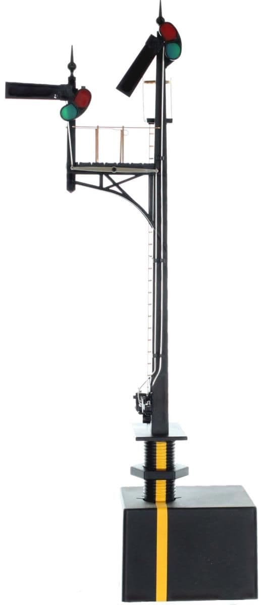 Dapol 7L-001-006 Motorised Signal GWR Junction LH 2 Arms Short LH Post, O Gauge