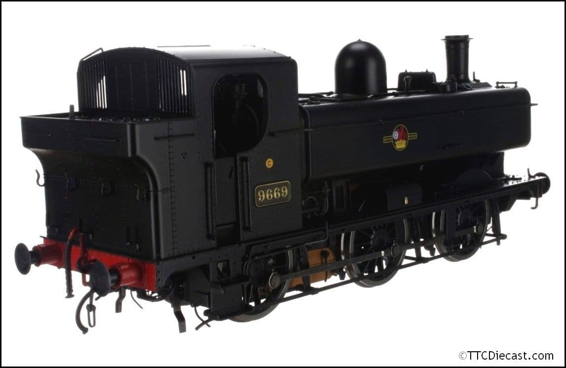 Dapol 7S-007-007 Class 57xx Pannier 9669 BR Black Late Crest - O Gauge