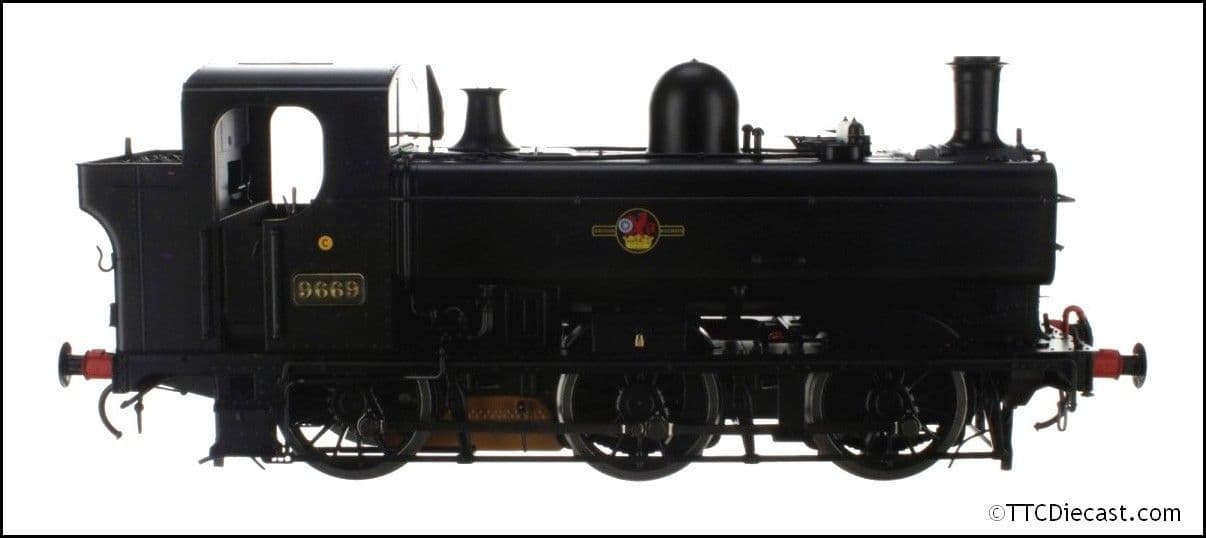 Dapol 7S-007-007 Class 57xx Pannier 9669 BR Black Late Crest - O Gauge