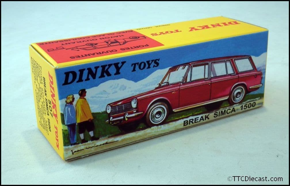 Dinky 507 Simca 1500 Break - White Reproduced by Atlas Editions