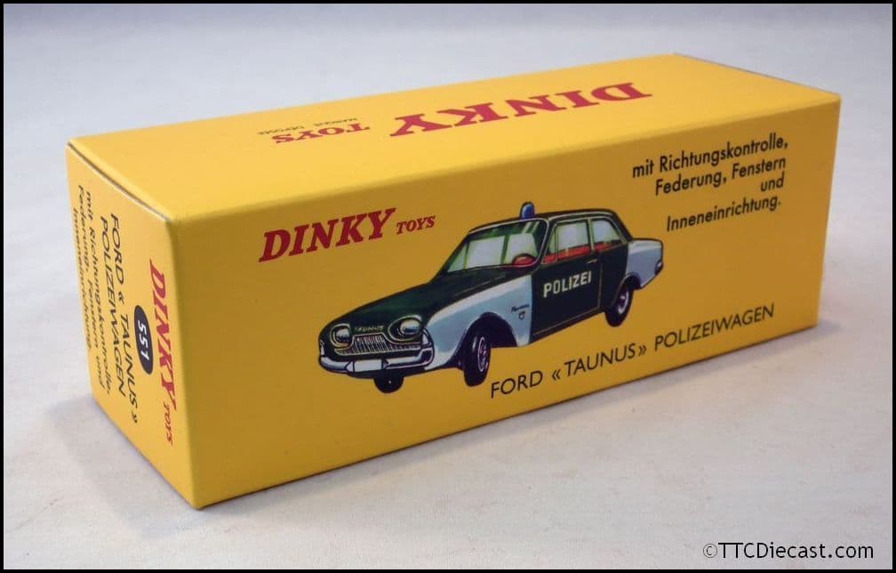 Dinky 551 Ford Taunus Polizeiwagon Reproduced by Atlas Editions *LAST FEW*