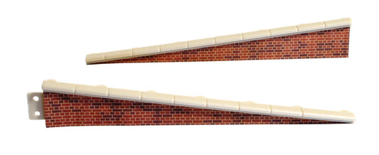 Peco LK-66 Platform Edging Ramps, brick type
