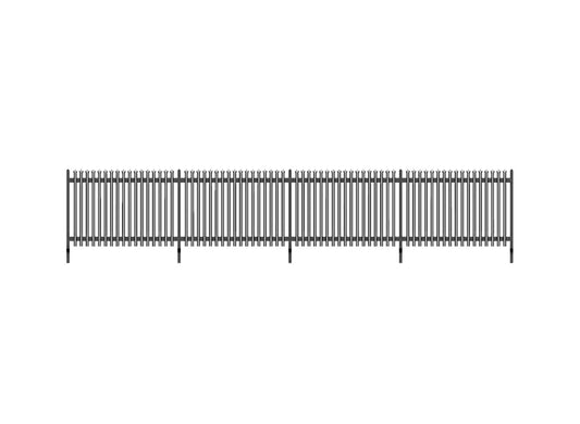 Wills SSM317  Modern Palisade Fencing (only) 1460mm