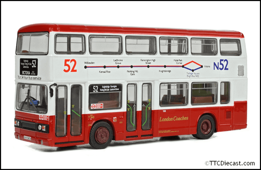 EFE E28831  Leyland Titan B15, London Coaches, T343 Route 52 Victoria Bus Station