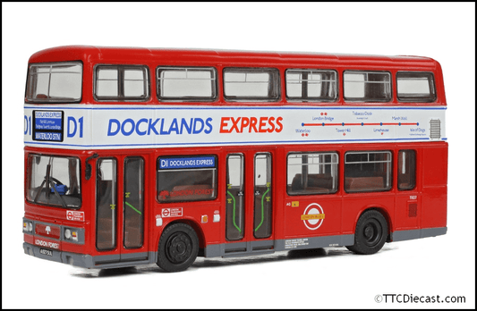 EFE E28833,  Leyland Titan B15, London Forest T82 Docklands Express D1 Waterloo Stn