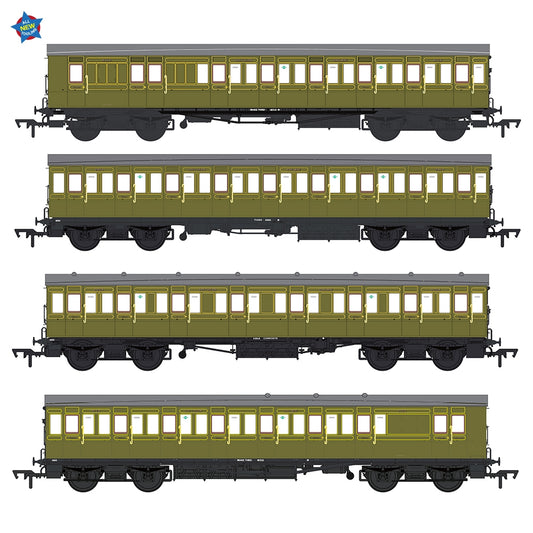 EFE Rail E86021 LBSCR 54ft 'Isle of Wight' 4-Coach Pack SR Maunsell Green OO Gauge *PRE ORDER £229.46*