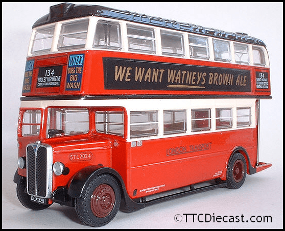EFE 27809A Roof Box AEC STL, London Transport, Central Area, Route 134, PRE OWNED
