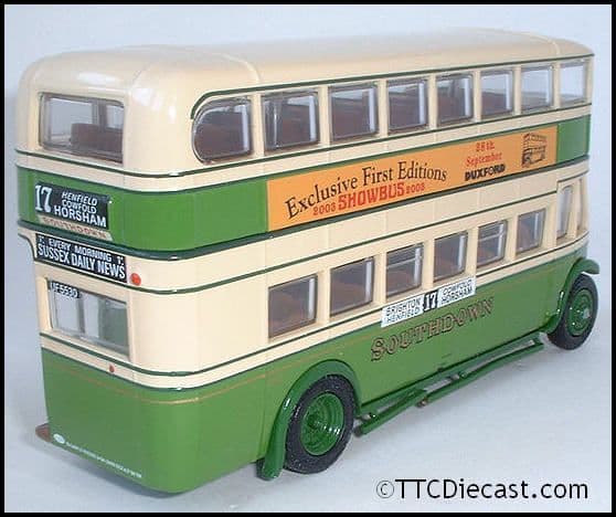 EFE 28501SB Leyland TD1, Southdown Motor Services route 17 Showbus 2003 adverts, PRE OWNED