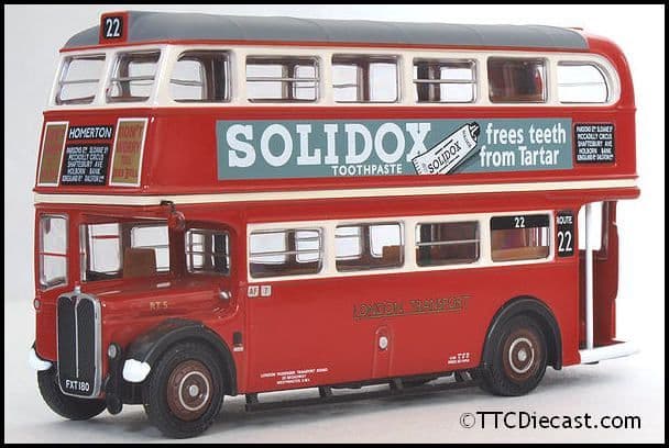 EFE 34001 AEC Regent RT, London Transport, Route 22 Homerton, PRE OWNED