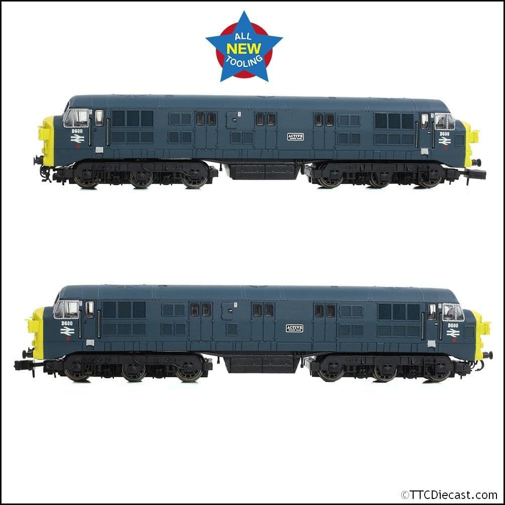 EFE Rail E84522 Class 41 'Warship' Headcode Box D600 'Active' BR Blue, N Gauge
