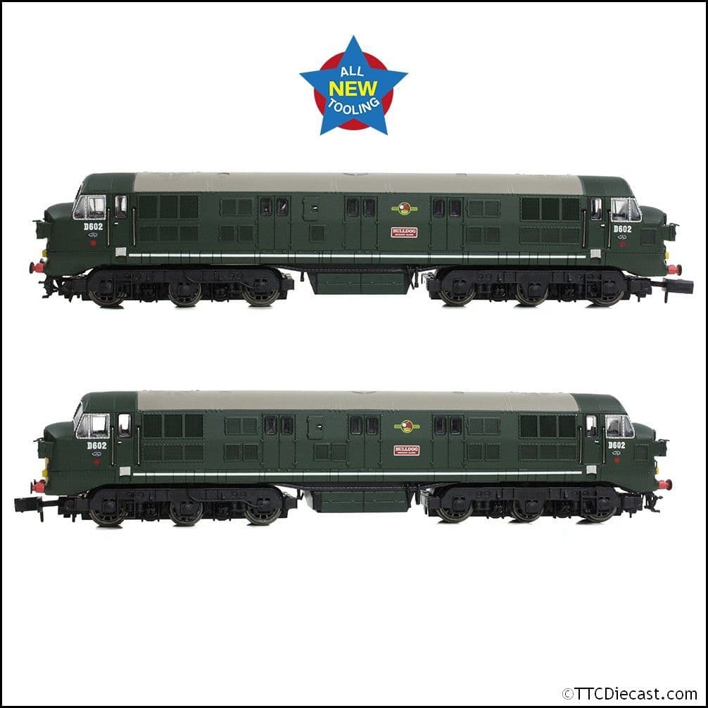 EFE Rail E84525 Class 41 'Warship' Headcode D602 'Bulldog' BR Green (SYP), N Gauge