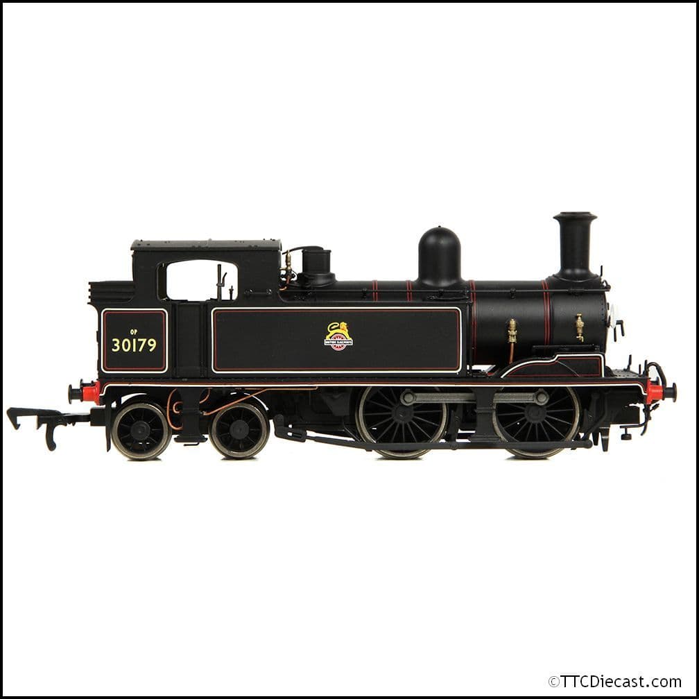 EFE Rail E85017 LSWR Adams O2 30179 BR Lined Black (Early Emblem), OO Gauge