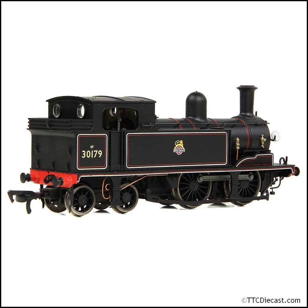 EFE Rail E85017 LSWR Adams O2 30179 BR Lined Black (Early Emblem), OO Gauge