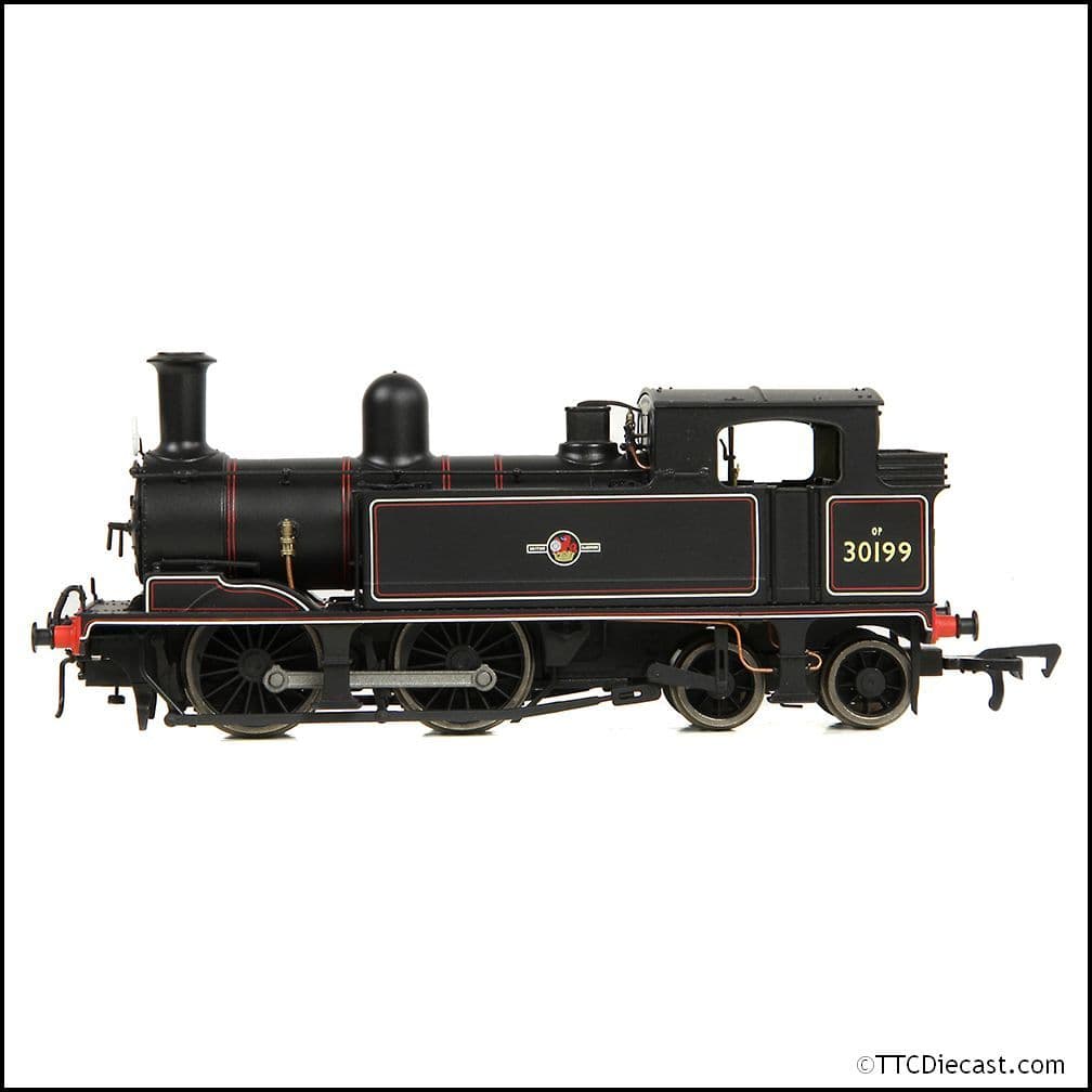 EFE Rail E85018 LSWR Adams O2 30199 BR Lined Black (Late Crest), OO Gauge