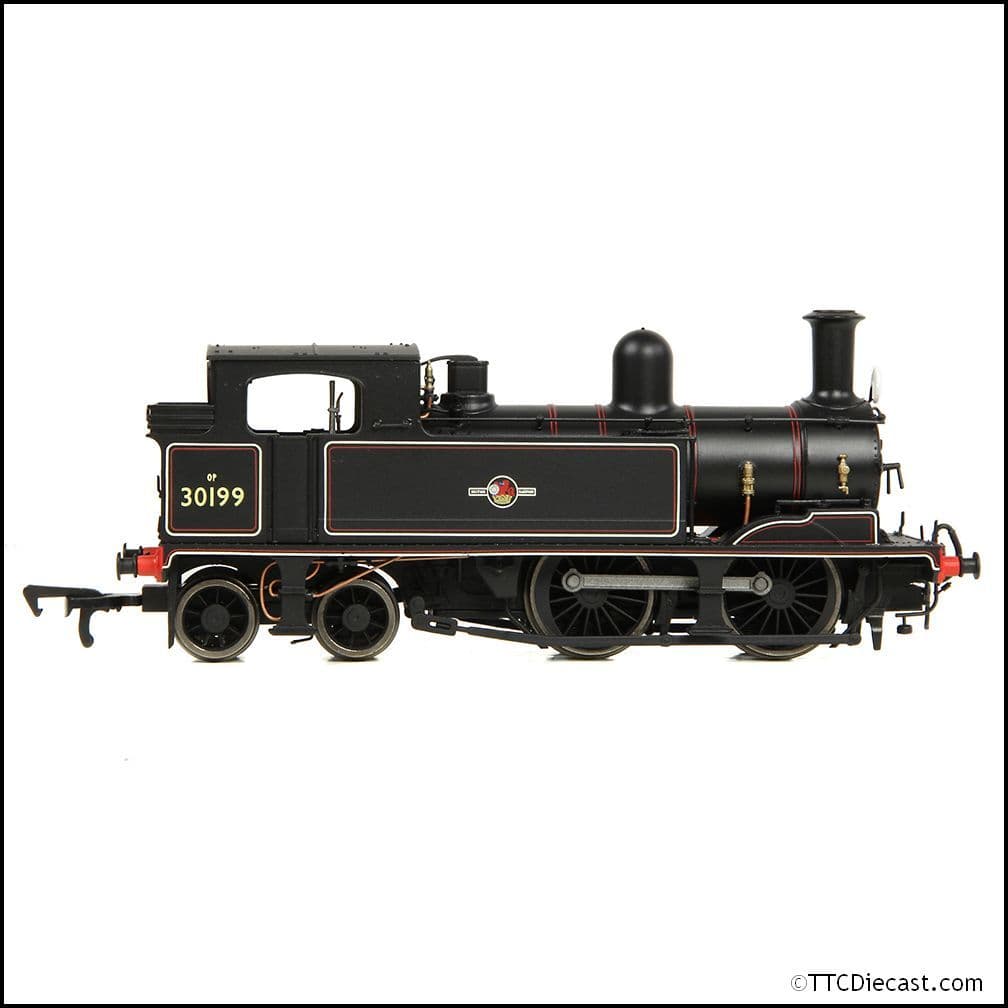 EFE Rail E85018 LSWR Adams O2 30199 BR Lined Black (Late Crest), OO Gauge