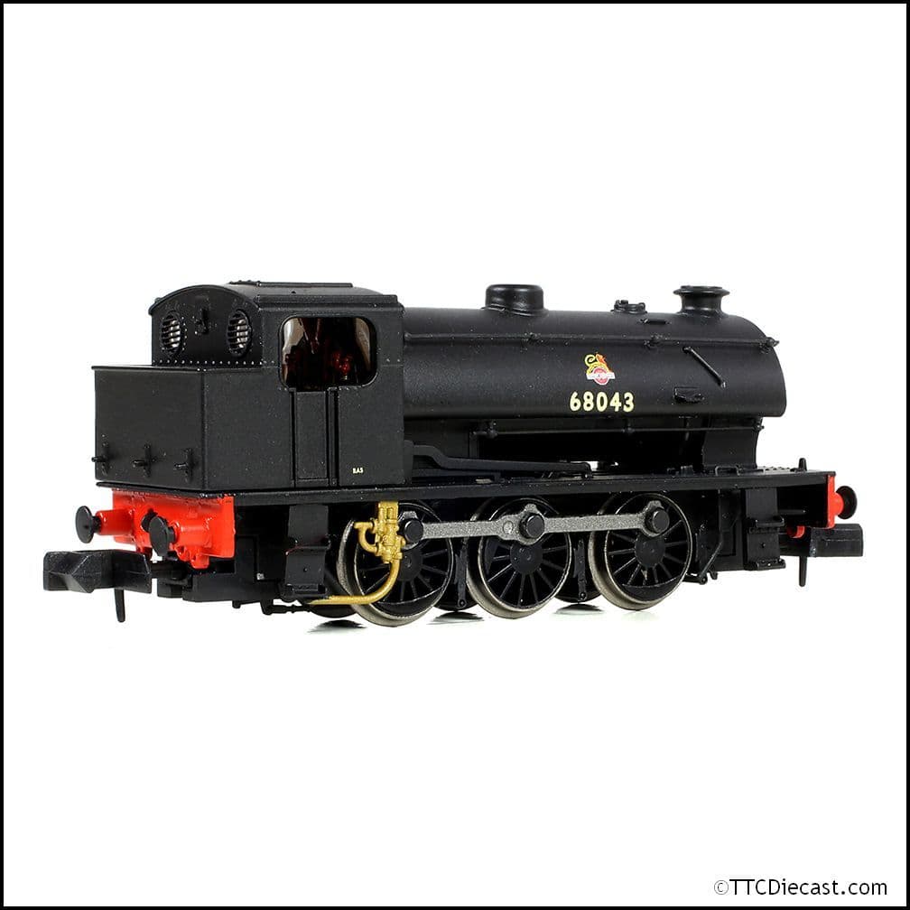 EFE Rail E85502 WD Austerity (J94) Saddle Tank 68043 BR Black (Early Emblem) - N Gauge