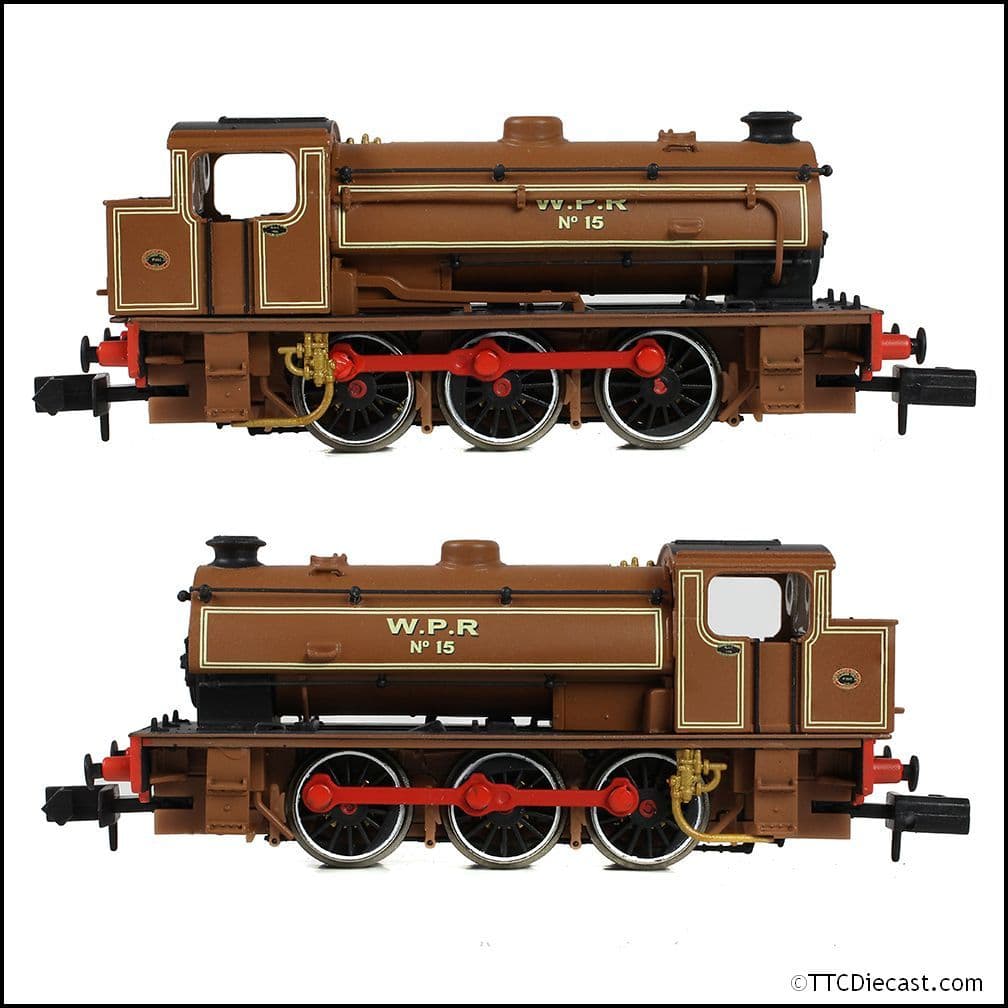 EFE Rail E85509 WD Austerity Saddle Tank No. 15 W.P.R (Wemyss Private Railway) Brown - N Gauge