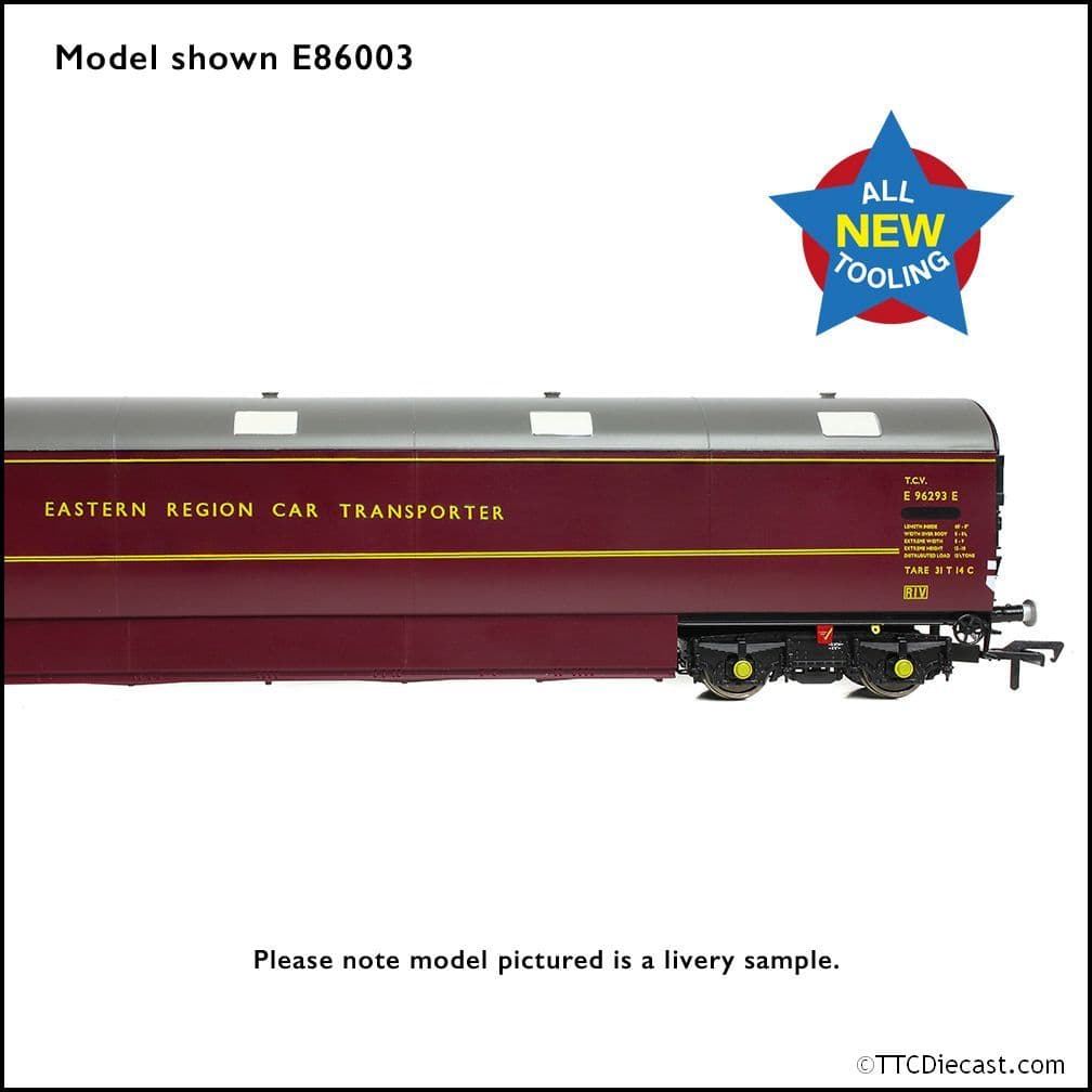 EFE Rail E86004 Newton Chambers Car Carrier BR Maroon, OO Gauge