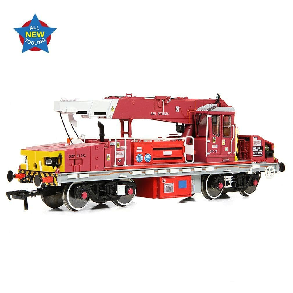 EFE Rail E87049 Plasser 12T YOB Diesel Crane DRP81523 Javis/Fastline Maroon - OO Gauge